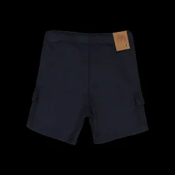 Bermuda in gabardina fiammata per neonato