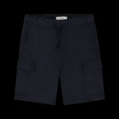 Bermuda in gabardina fiammata per bambino