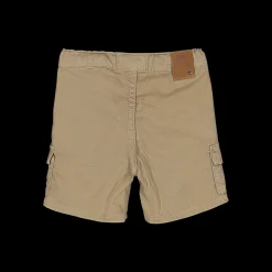 Bermuda in gabardina fiammata per neonato