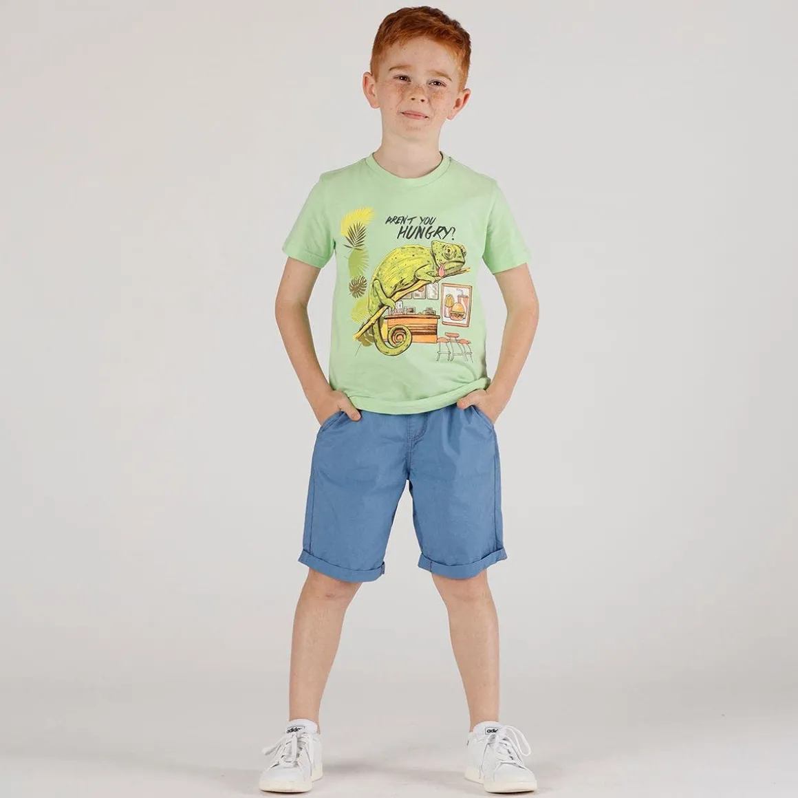 Bermuda in popeline leggero bambino