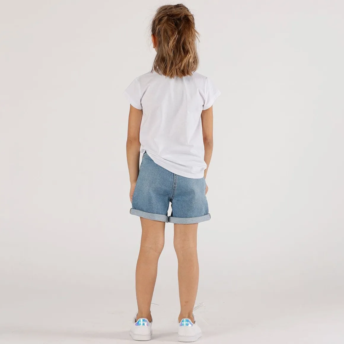 Bermuda in tessuto stretch da bambina