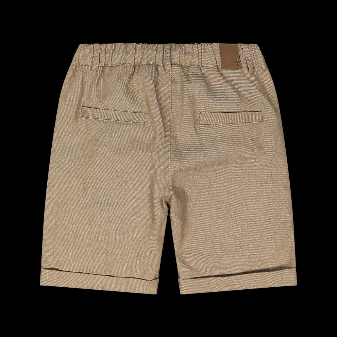 Bermuda misto lino bordeaux da bambino