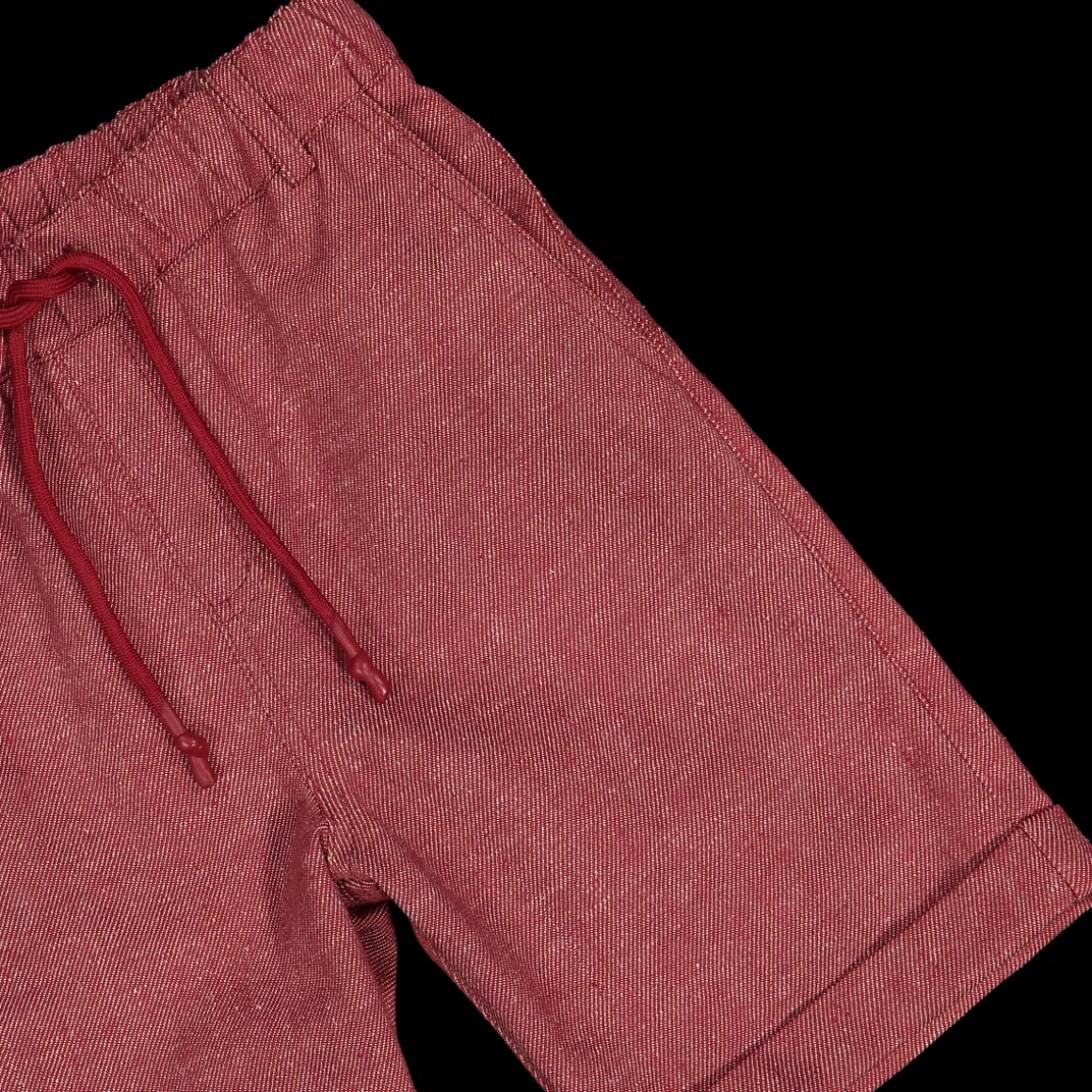 Bermuda misto lino bordeaux da bambino