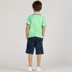 Bermuda stampa micro-fantasia da bambino