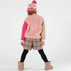 Berretto con pom pon bambina