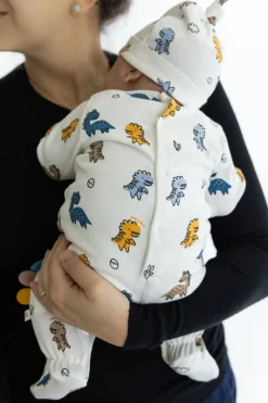 Berretto in felpa misto cotone bio per neonato