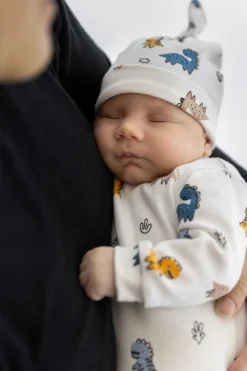 Berretto in felpa misto cotone bio per neonato