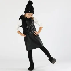 Berretto in tricot con strass bambina