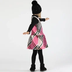 Berretto in tricot con strass bambina