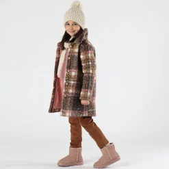 Berretto in tricot con strass bambina