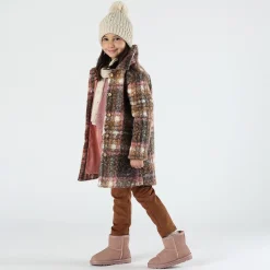 Berretto in tricot con strass bambina