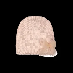 Berretto in tricot di filato caldo cotone per neonata