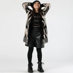 Berretto jacquard animalier bambina