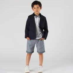 Blazer da bambino in piquet