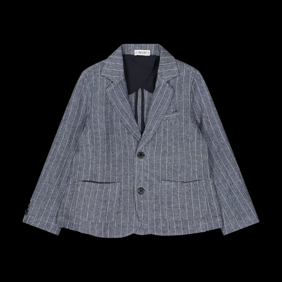 Blazer da bambino in tessuto rigato