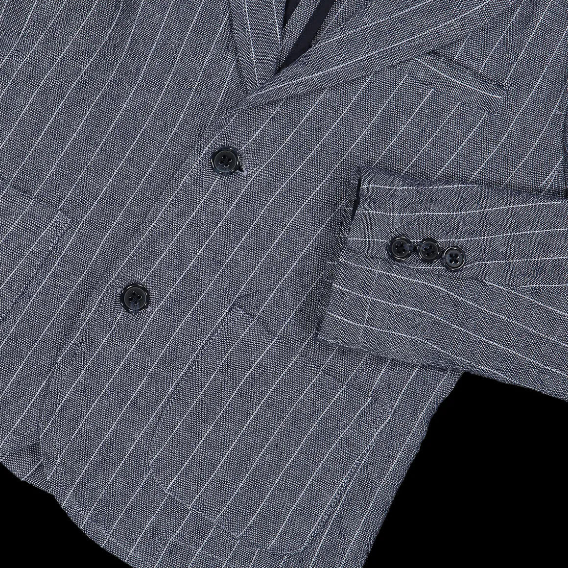 Blazer da bambino in tessuto rigato