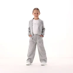 Blazer gessato per bambina
