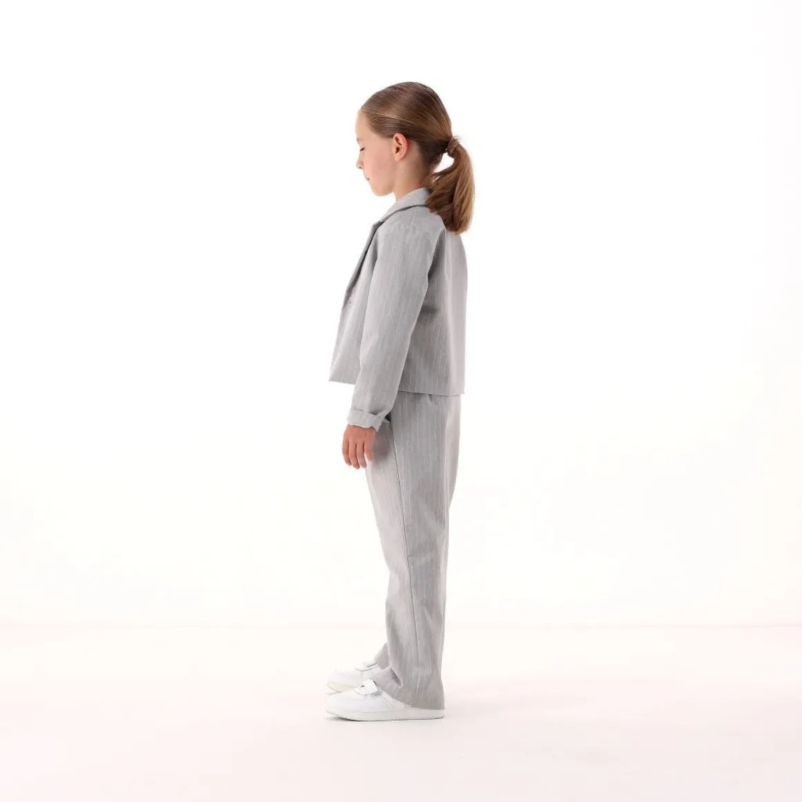 Blazer gessato per bambina