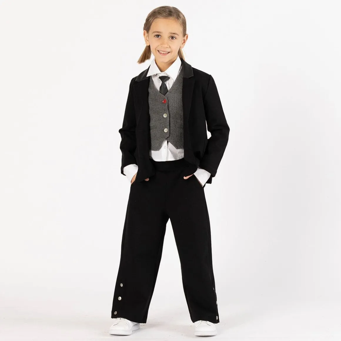 Blazer in punto Milano per bambina