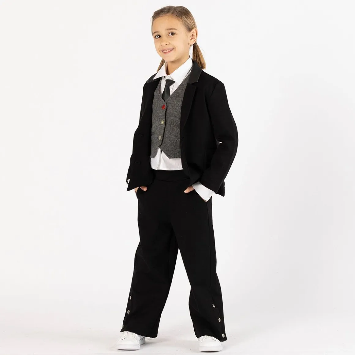 Blazer in punto Milano per bambina