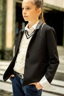 Blazer in punto Milano per bambina