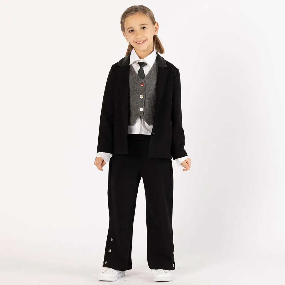 Blazer in punto Milano per bambina