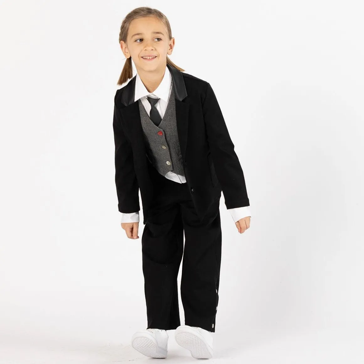Blazer in punto Milano per bambina