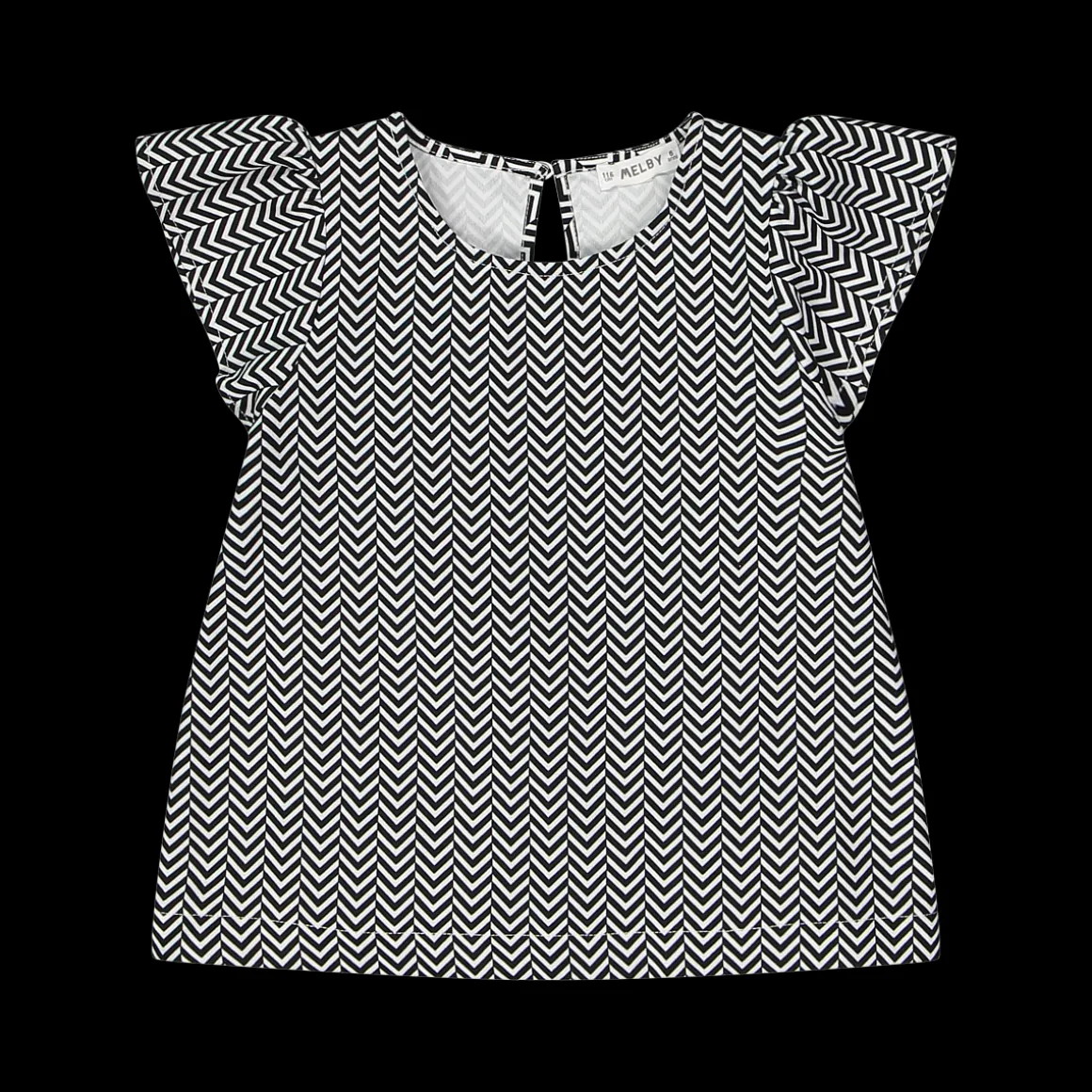 Blusa con stampa optical da bambina