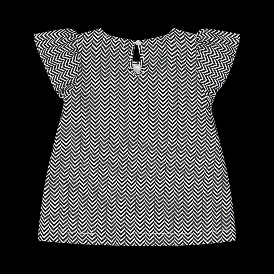 Blusa con stampa optical da bambina