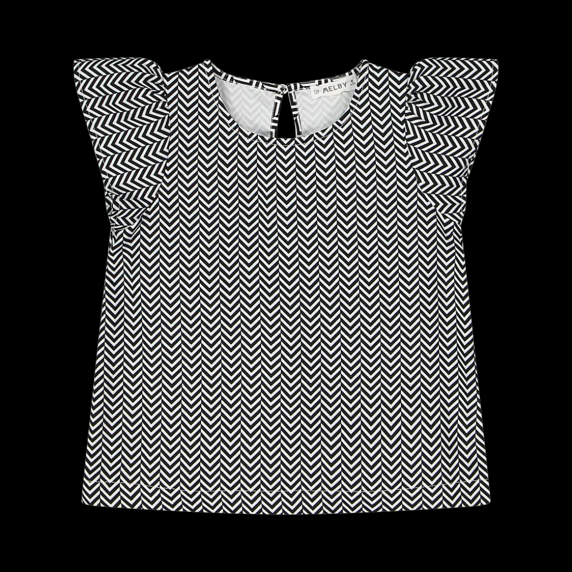 Blusa con stampa optical da bambina