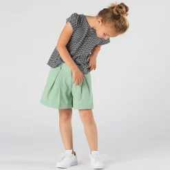 Blusa con stampa optical da bambina