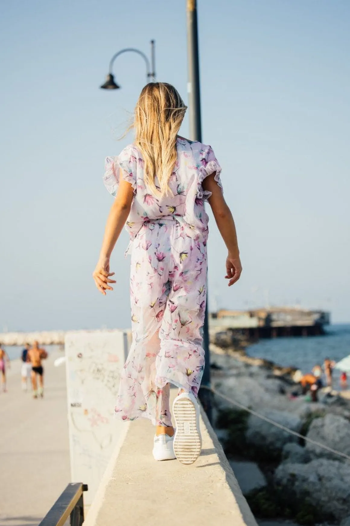 Blusa in creponne stampato per bambina