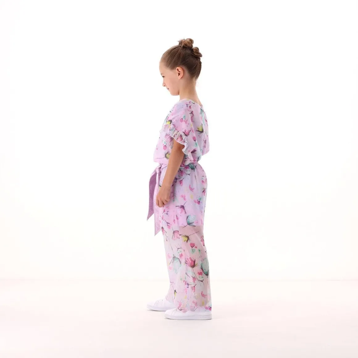 Blusa in creponne stampato per bambina