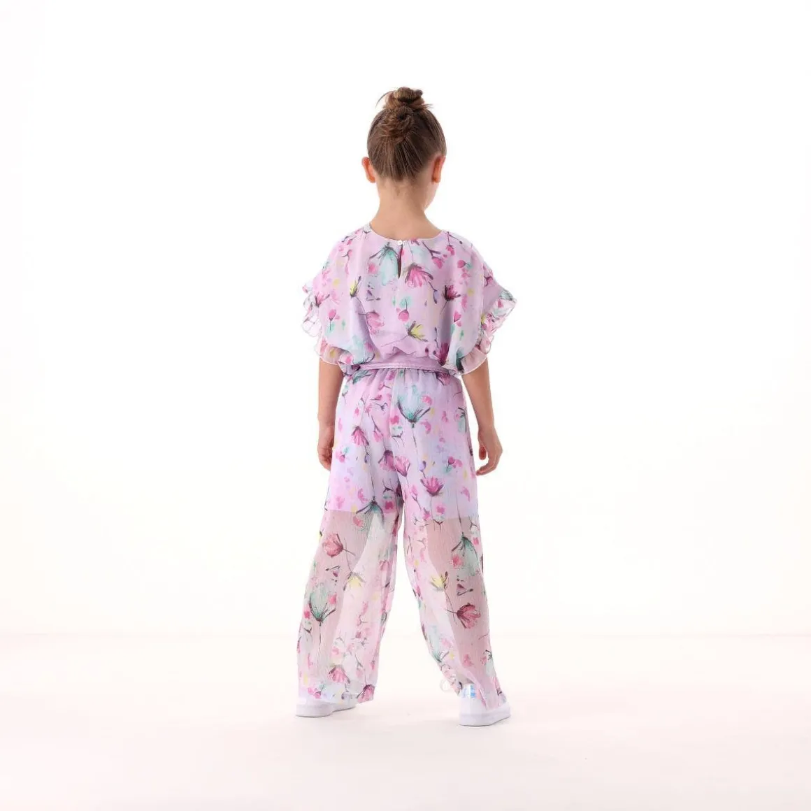 Blusa in creponne stampato per bambina