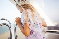Blusa in creponne stampato per bambina