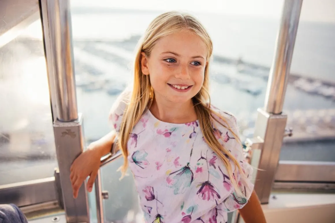 Blusa in creponne stampato per bambina