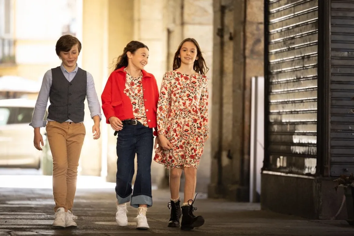 Blusa in viscosa per bambina