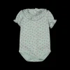 Body in cotone biologico con fiorellini liberty da bambina