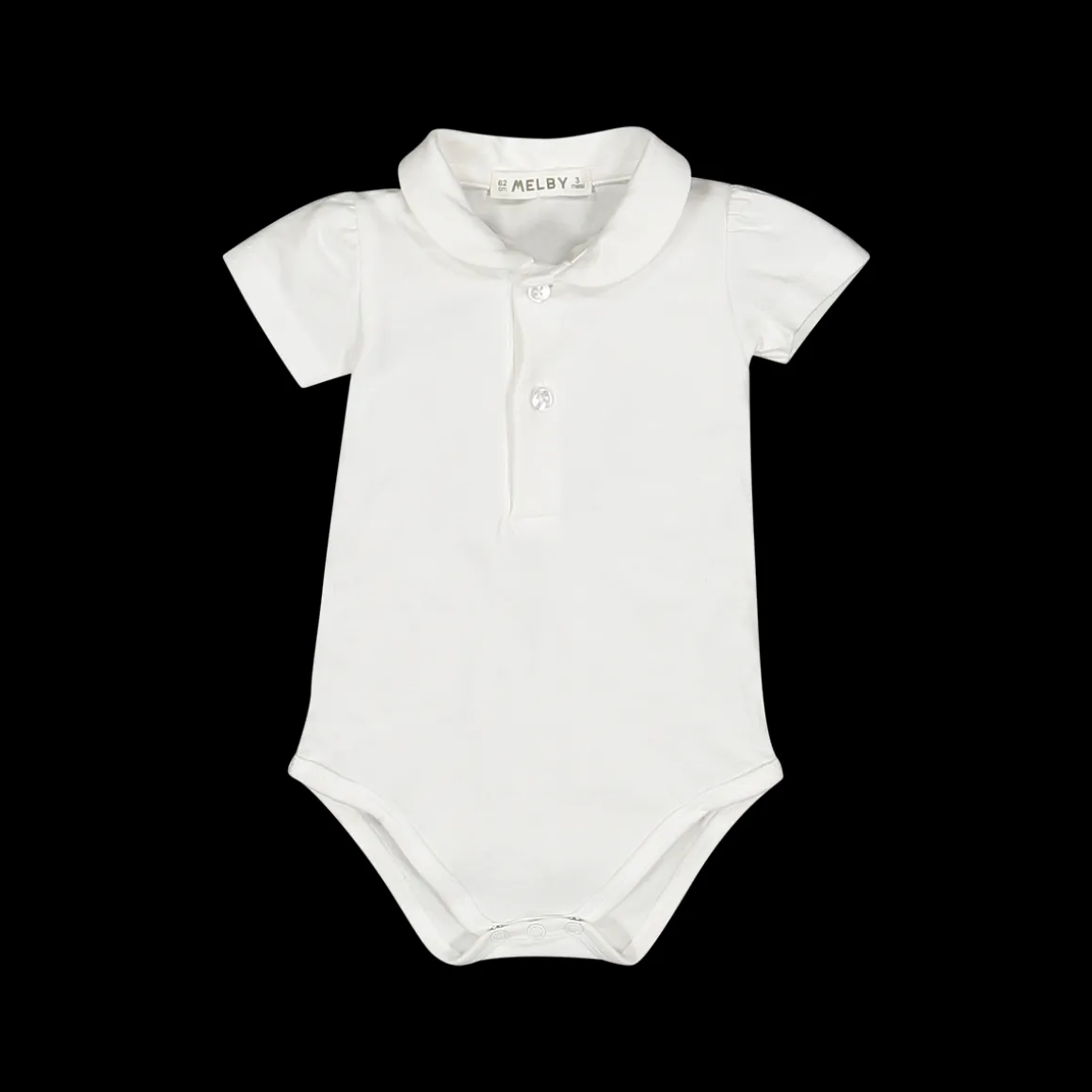 Body in jersey stretch bianco per neonata
