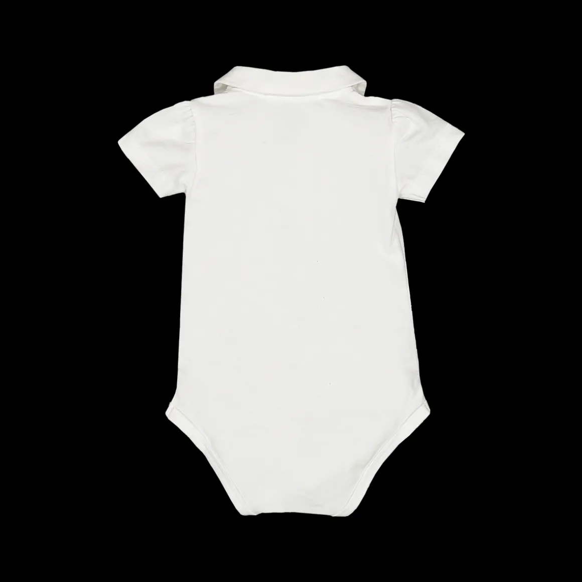 Body in jersey stretch bianco per neonata