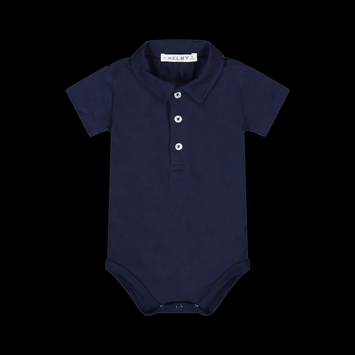 Body in jersey stretch blu per neonato