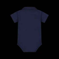 Body in jersey stretch blu per neonato