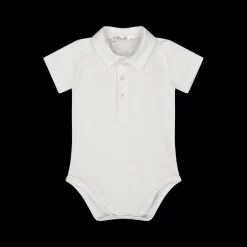 Body in jersey stretch blu per neonato