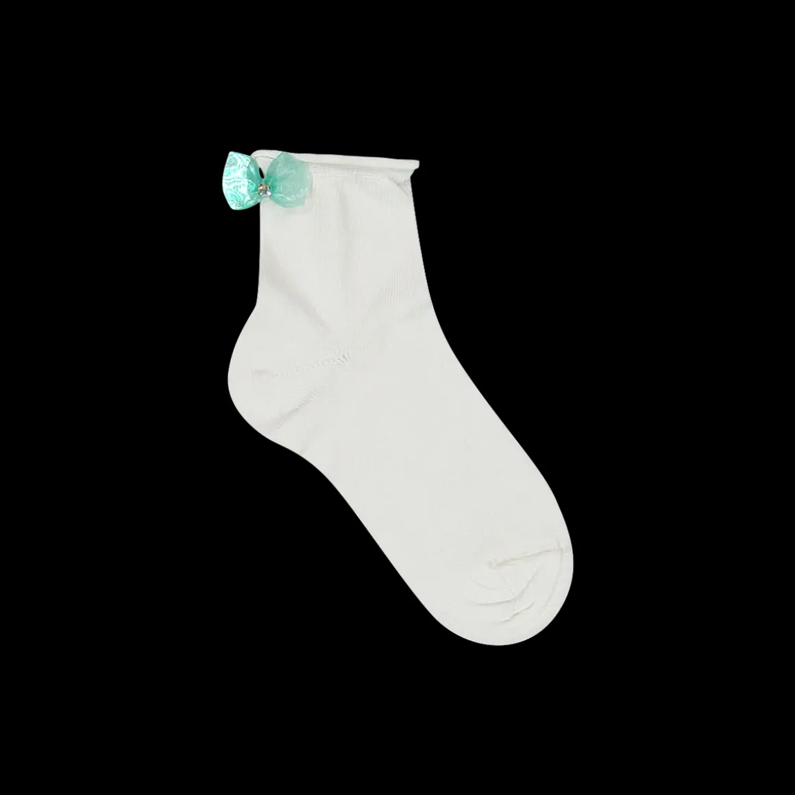 Calzino corto con fiocco