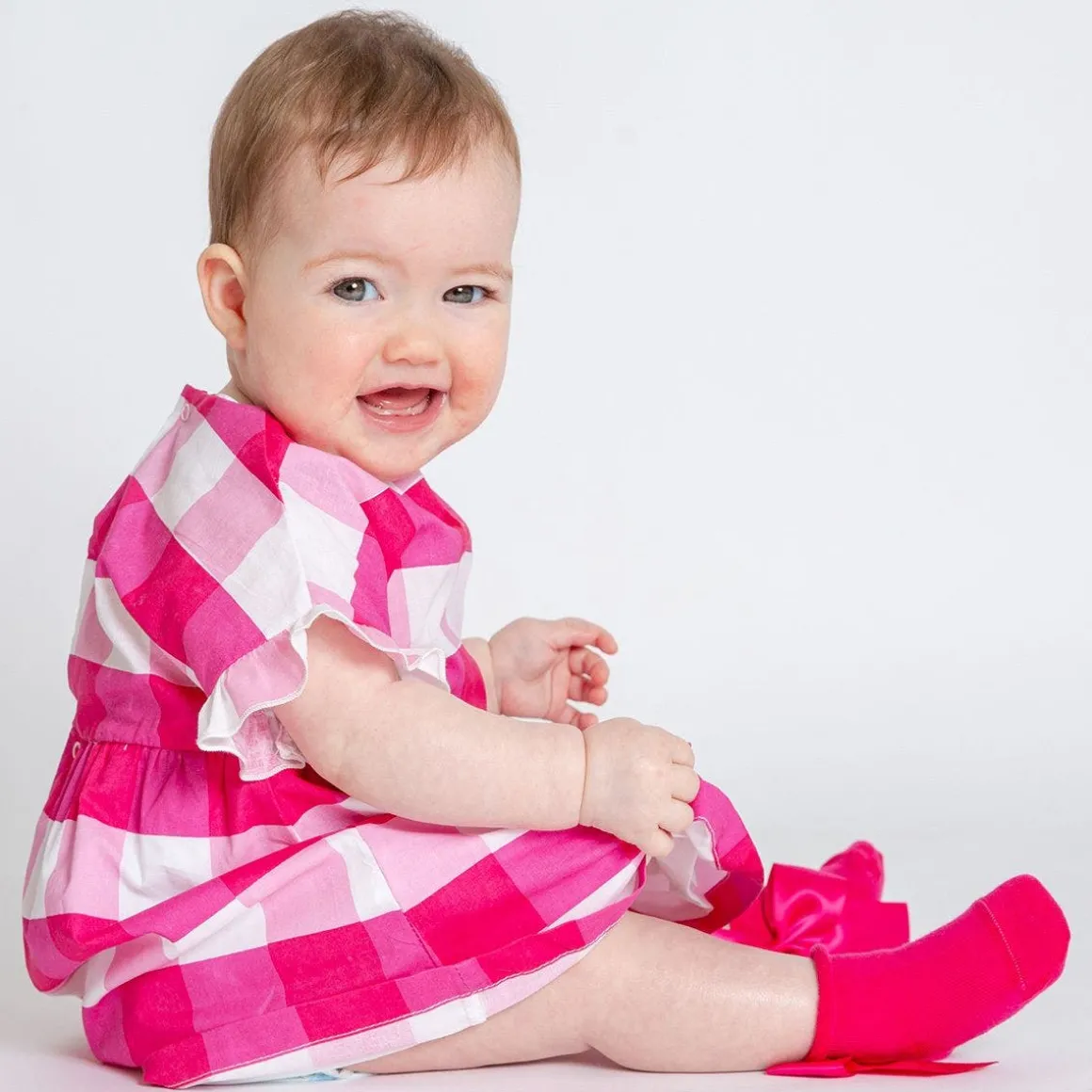 Calzino corto con fiocco da bambina