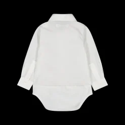 Camicia a body in popeline stretch da bambino