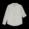 Camicia con collo alla coreana rigata da bambino