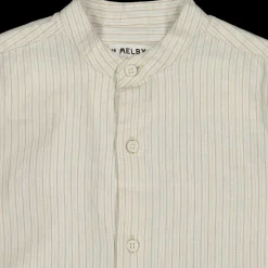 Camicia con collo alla coreana rigata da bambino