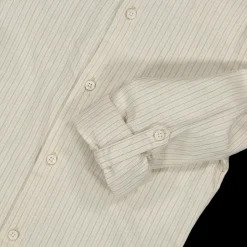 Camicia con collo alla coreana rigata da bambino