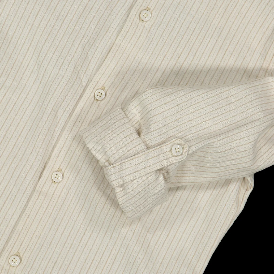 Camicia con collo alla coreana rigata da bambino